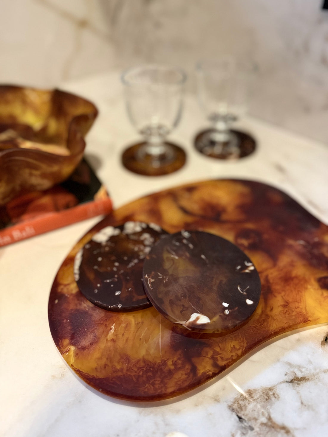 Vino Coaster - Amber