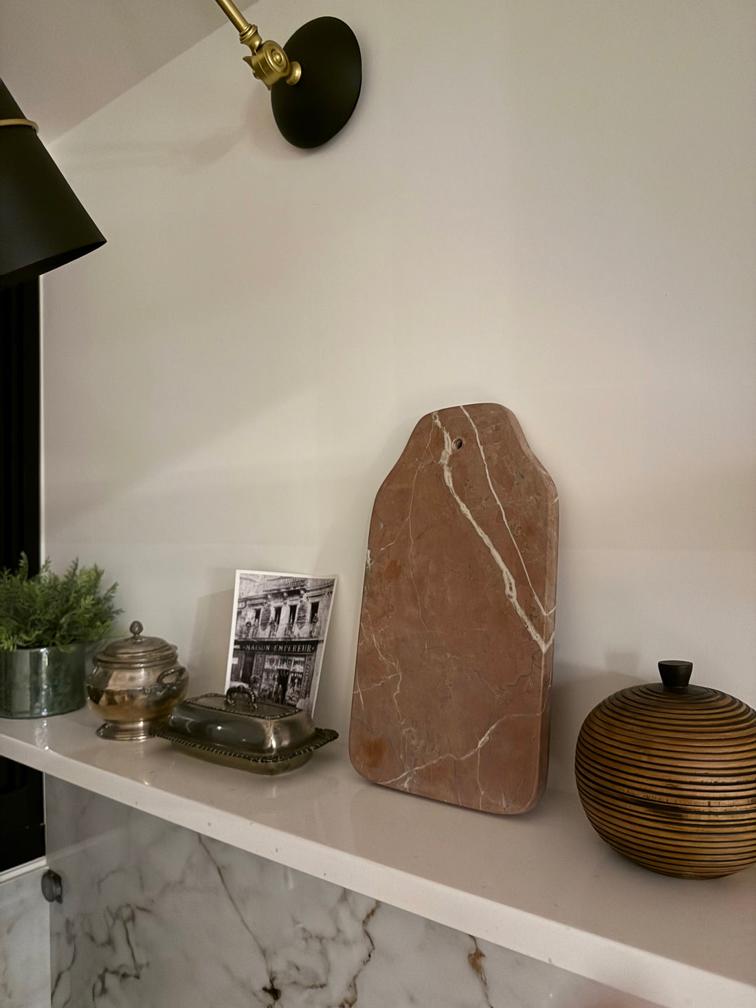 Marble Cheese Board - Pink